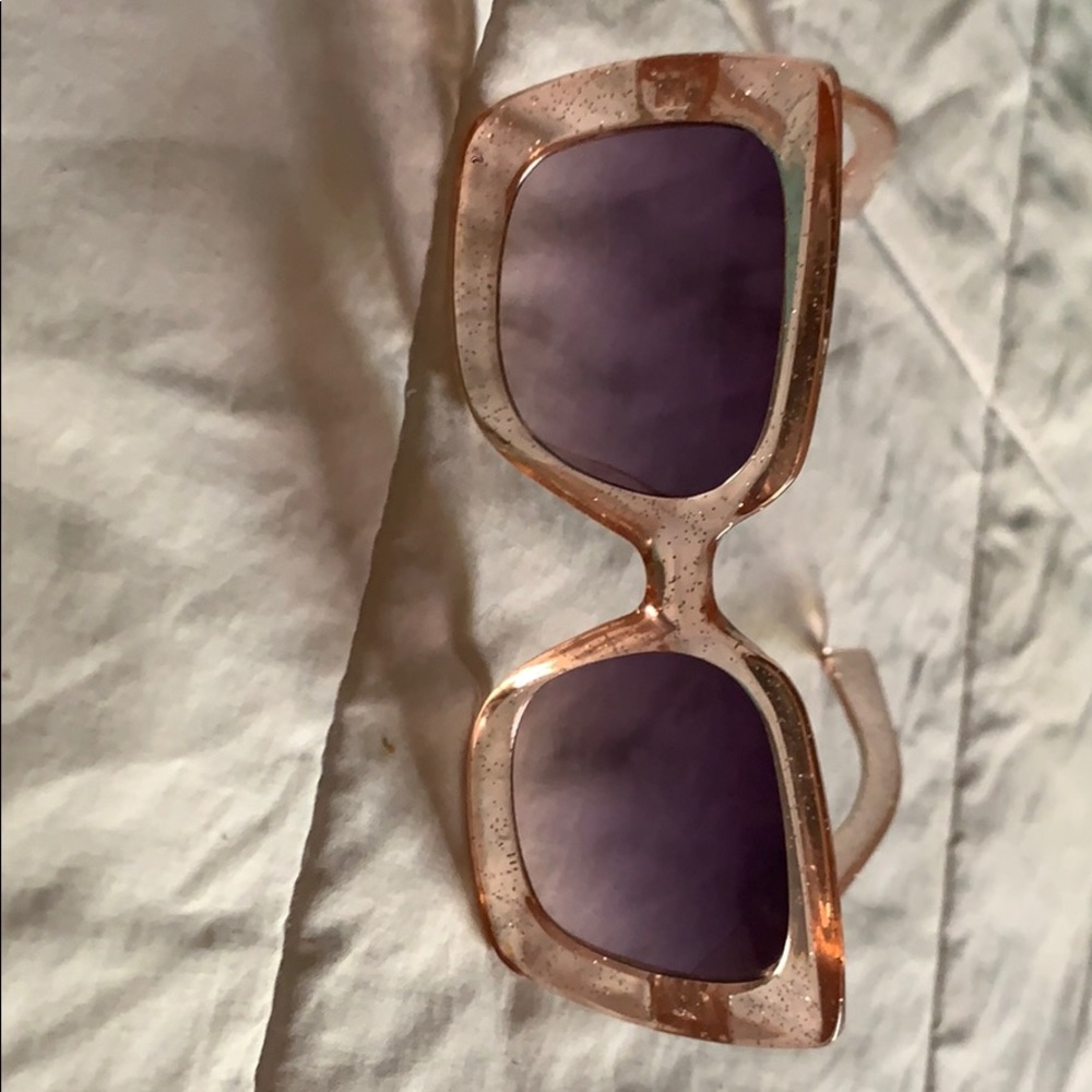 Pink glitter Rue 21 sunglasses